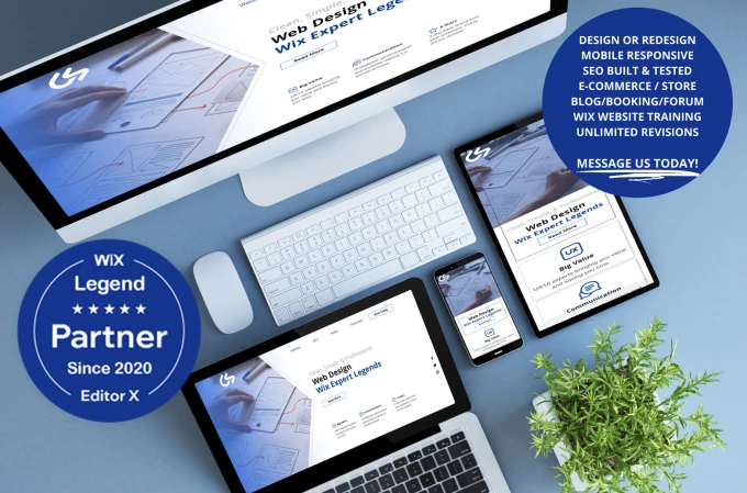295美元我将为您打造专业的 Wix 网站,并进行无限次修改